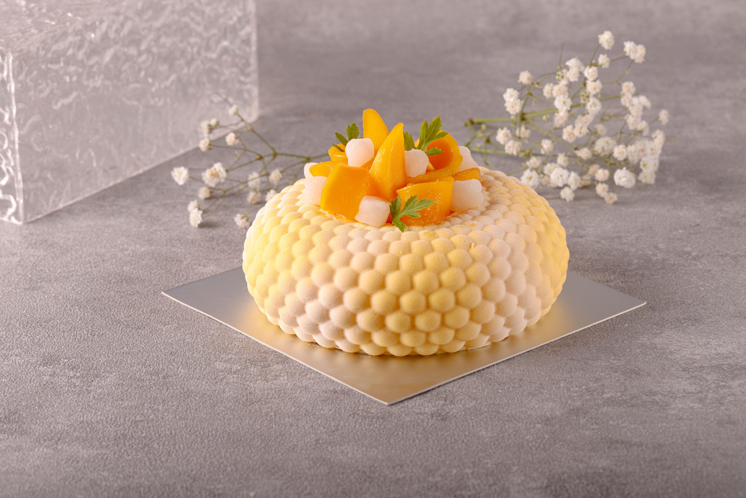 Mango Mochi Cake